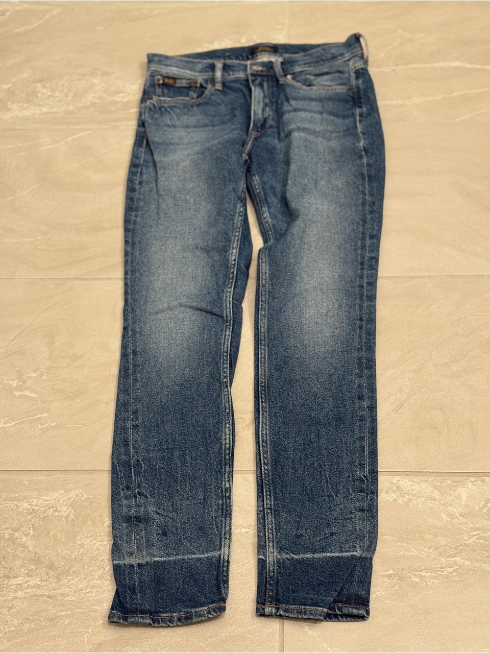 Polo by Ralph Lauren Women's Straight Jeans in Medium Blue Wash